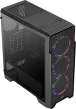 Arvutikorpus AeroCool Ore Saturn FRGB-G-BK-v1, ATX Mid-Tower, must