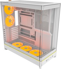 Arvutikorpus Montech HS02 PRO, Midi-Tower, ATX, ARGB, valge