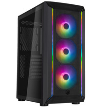 Arvutikorpus SilverStone Fara 511Z, Midi-Tower, tempered glass, must