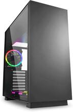 Arvutikorpus Sharkoon Pure Steel RGB, must