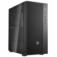 Arvutikorpus Silverstone Fara R1 V2, Midi-Tower, must, Tempered Glass