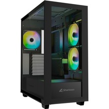 Arvutikorpus Sharkoon Rebel C60 RGB, must