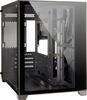 Arvutikorpus Inter-Tech C-501 Aspect, Midi Tower, Tempered Glass x2, must