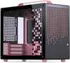 Arvutikorpus Jonsplus Z20, Micro-ATX, must/roosa, kandekäepidemega