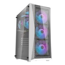 Arvutikorpus Darkflash DK352 Plus, must-valge, 4 ventilaatoriga