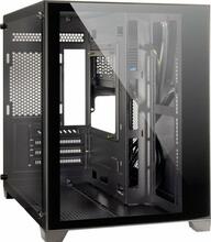 Arvutikorpus Inter-Tech C-501 Aspect, Midi Tower, Tempered Glass x2, must