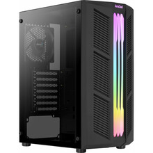Arvutikorpus AeroCool PGS Prime-G-BK-v1 RGB, Midi Tower, must