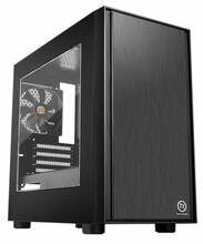 Arvutikorpus Thermaltake Versa H17, Micro Tower, must/läbipaistev