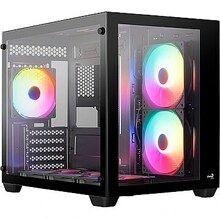 Arvutikorpus Aerocool PGS Dryft Mini-G-BK-v1 FRGB, must