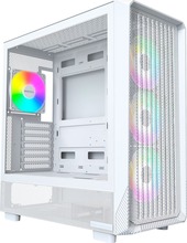 Arvutikorpus Montech X5, Midi-Tower, E-ATX, ARGB, karastatud klaas, valge