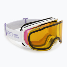 Suusaprillid Giro Moxie, mauve stacked/amber pink/yellow