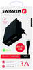 Laadija Swissten, 2xUSB, 3A, 15W, must