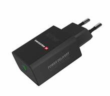 Adapter Swissten SW-USBCPD25W-B, USB-C, 25 W, must