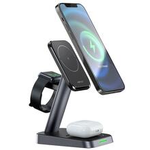 Juhtmevaba laadija Acefast E3 3-in-1 MagSafe, 15 W, must