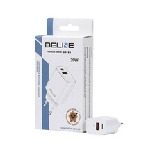Laadija Beline BLN2CW20, 20W, USB-C + USB-A, valge