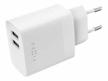 Laadija Fixed Dual USB Travel Charger 17W, valge
