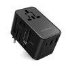Reisiadapter Choetech PD5022, 70W, sisseehitatud USB-C kaabliga, must