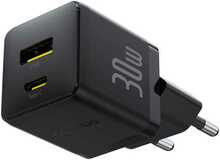 Seinalaadija Baseus Palm 30W, USB-C USB-A, must