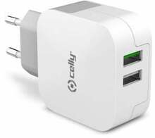 Reisilaadija Celly TC2USBTURBO, 2USB, 3.4A, valge