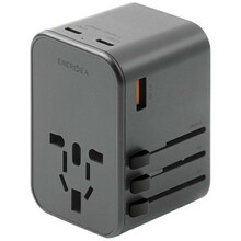 Reisiadapter Energea TravelWorld GaN65, USB-C PD 65W, hall
