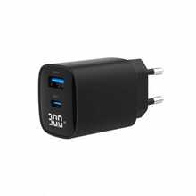 Laadija Gembird TA-UC-PDQC30LCD-BK-01, 30W, 2PORT, must