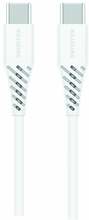 Laadimiskaabel Swissten USB-C, 5A (100W), 1.5 m, valge