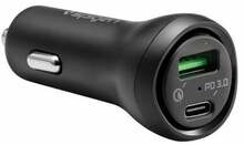 Autolaadija Spigen F31QC, USB-C PD 27W, must