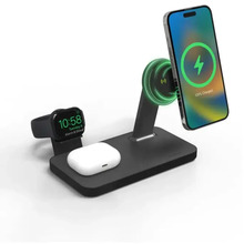 Juhtmevaba laadimisalus Mophie Snap+ 3-in-1, MagSafe, must