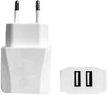 Laadija Extra Digital 2xUSB, 220V, 2.1A, valge