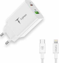 Telefoni laadija T-PHOX Speedy, 18 W, valge