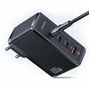 Laadija USAMS T50 3xUSB-C + USB, GaN 100W, must