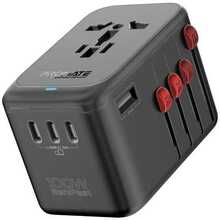 Seinalaadija Promate TripMate-GaN100, 100W, Multi-Port, EU/US/UK/AU