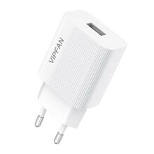 Seinalaadija Vipfan E01, 1x USB, 2.4A, valge