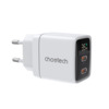 Seinalaadija Choetech PD6051, 2x USB-C, 35W, valge