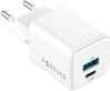 Seinalaadija Forever TC-08-20AC GaN PD QC, 20W, USB-C + USB, valge