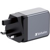 Seinalaadija Verbatim GNC-65, 65W, 2xUSB-C, 1xUSB-A