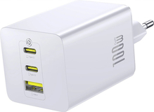 Seinalaadija Baseus EnerFill FE11, 2x USB-C/USB-A, 100W, valge