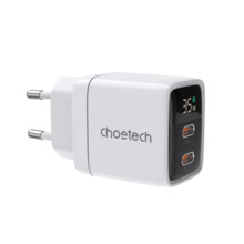 Seinalaadija Choetech PD6051, 2x USB-C, 35W, valge