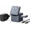 Juhtmevaba laadija Anker Y1811G11 3-in-1 Cube MagSafe, 15W, must/hall