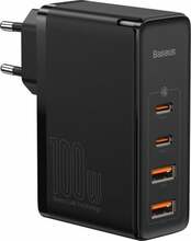 Seinalaadija Baseus CCGAN2P-L01, 2xUSB, 2xUSB-C, 100W, must