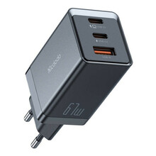 Seinalaadija Mcdodo CH-1541 GaN, 2x USB-C, 1x USB, 67 W, must