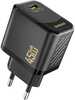 Seinalaadija Dudao A28, 45W, GaN, USB-C, must