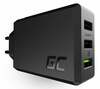 Laadija Green Cell ChargeSource 3, 3xUSB, 30 W, must