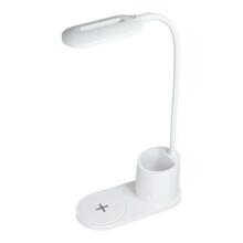 Juhtmevaba laadija CP X2W 2in1, 10W, painduv lauavalgusti ja pastapliiatsihoidik, valge