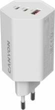 Laadija Canyon HEXAGON 65 GaN 65W, 2xPD, 1xQC, valge