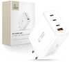 Seinalaadija Tech-Protect NC240W-GAN, 4 porti, PD 240W, QC3.0, valge