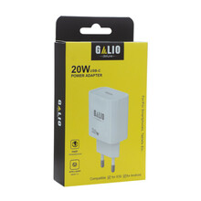 Adapter REZ GALIO 20W USB-C, valge