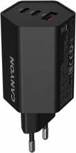 Laadija Canyon HEXAGON 65 GaN 65W, 2xPD, 1xQC, must