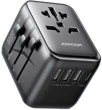 Reisilaadija Joyroom JR-TCW01, 17W, 3xUSB-A/USB-C, must