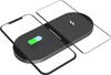 Juhtmevaba laadija Platinet PWCDB, 2x10W, Qi Wireless, must